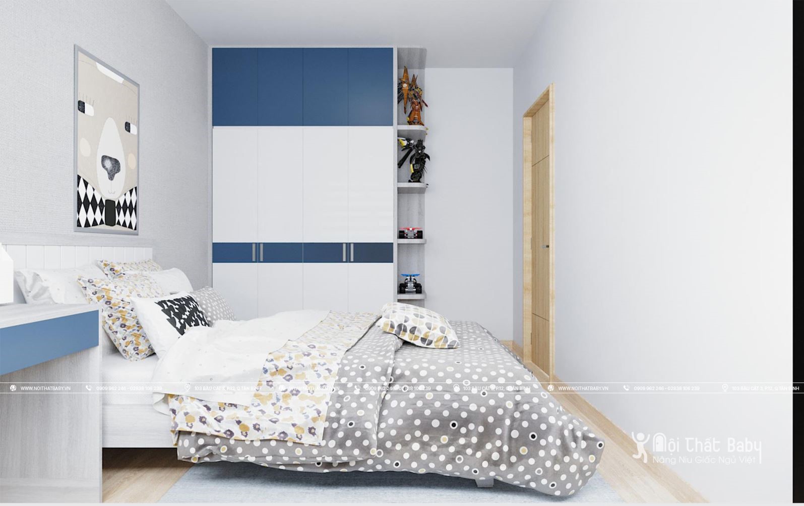 Top những mẫu tủ quần áo đẹp nhất năm 2020 dành cho bé trai
